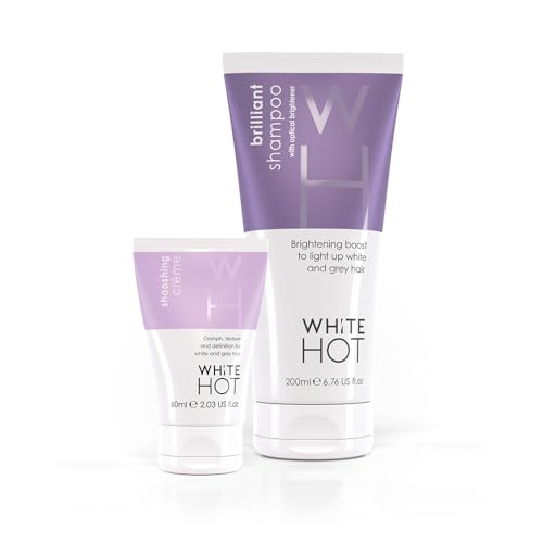 Silver Hair Brightening Duo - Shampoo & Volumizing Crème for Grey & White Hair