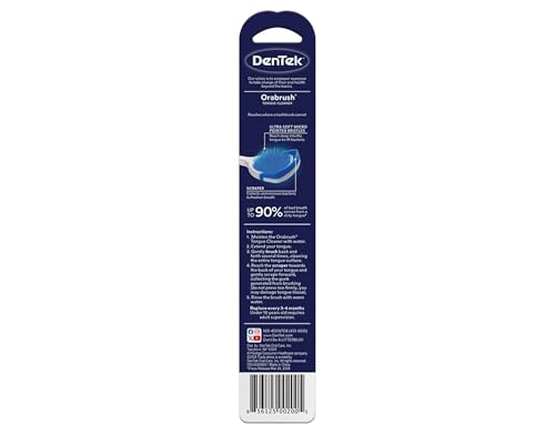 Tongue Cleaner Pack of 6 with Soft Bristles & Scraper - Oral Hygiene Tool