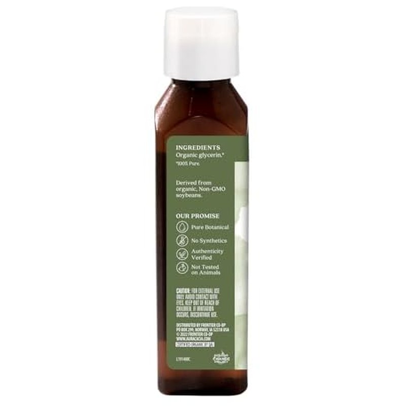 Aura Cacia Organic Skin Care Oil, Vegetable Glycerin, 4 Fluid Ounce
