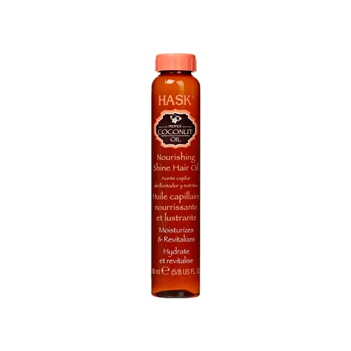 HASK Monoi Nourishing Shine Oil, 12-Count - Coconut Hair Treatment
