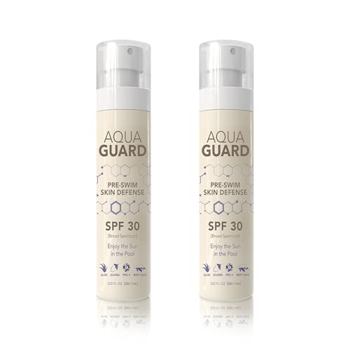 Aqua Guard Pre-Swim Skin Defense Spray 3 Fl Oz Pack of 2 - Chlorine & Sun Protection