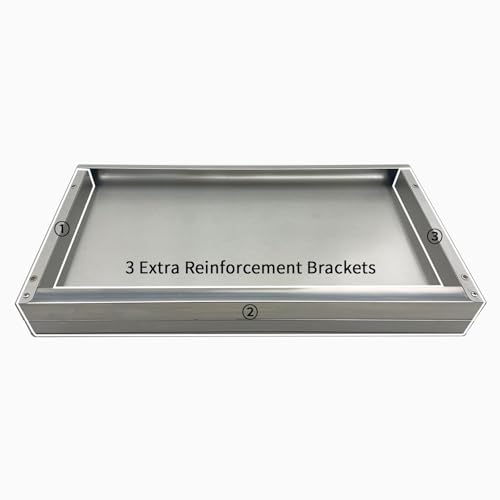 Stainless Steel Wall Shelf 2 Pack 12x24 Inches Heavy Duty Kitchen Shelves - Variation of THIS listing