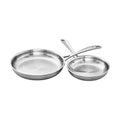 Stainless Steel Fry Pan Set - Oven Safe Up To 500°F, 8 & 10 Inch