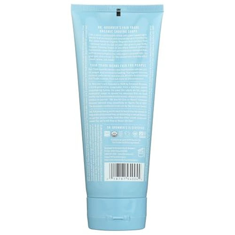Dr Bronners, Shave Gel Mild Unscented Organic Fair Trade, 7 Fl Oz
