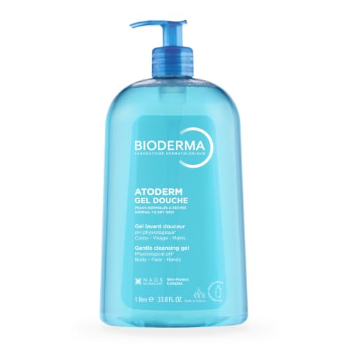 Bioderma Atoderm Hydrating Shower Gel 33.8 Fl Oz for Sensitive Dry Skin