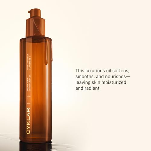 Vitamin C Body Oil with Vanilla Verve Scent - Hydrating Moisturizer for Glowing Skin - 4.2 Fl Oz