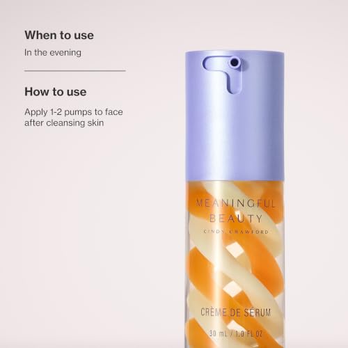 Meaningful Beauty Crème de Serum Melon Extract Night Moisturizer 1 Fl Oz