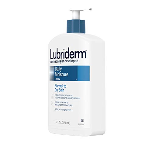 Lubriderm Daily Moisture Hydrating Body and Hand Lotion - White, 16 Fl Oz Pack of 3