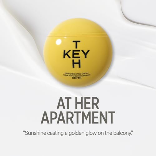 KEYTH PERFUMED HAND CREAM #AT HER APARTMENT (70ML, 2.36 FL.OZ.) / Rich Scent, Provides Glow and Moisture, Refreshing Finish, Floral&Musk&Woody&Citrus, Ceramide NP