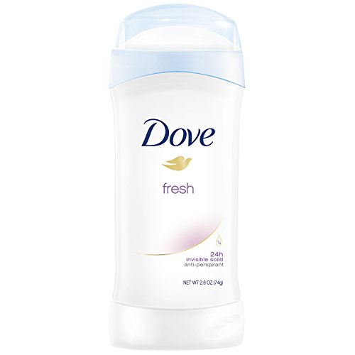 Dove Fresh Invisible Solid Antiperspirant Deodorant 2.6 Oz Pack of 6 - Light Fragrance