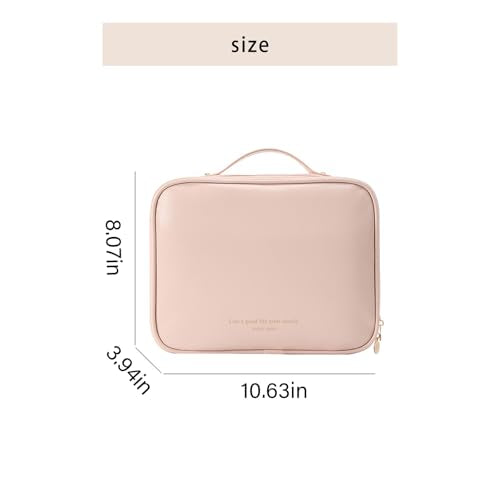 RIGHT AWAY Women's Waterproof Travel Toiletry & Makeup Bag with Compartments