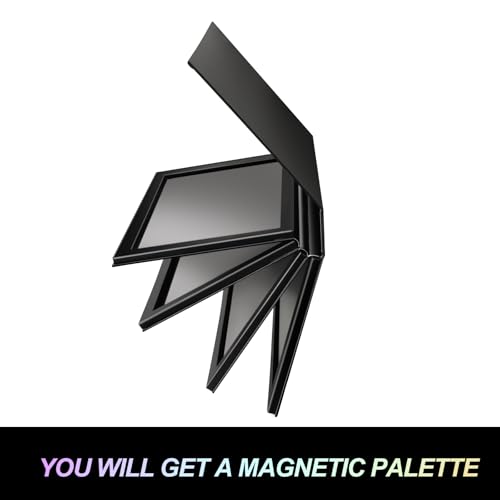 Large 4-Layer Magnetic Makeup Palette - Refillable Eyeshadow & Blush Organizer