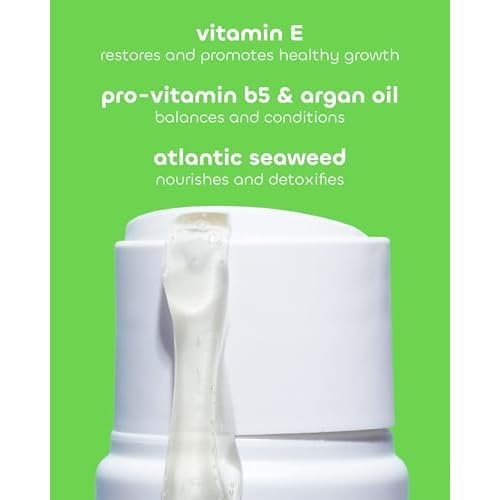 Seaweed Bath Co. Balance Shampoo - Eucalyptus Peppermint - Hydrating Daily Shampoo with Vitamin E, Argan Oil, Coconut Oil - For Normal to Oily Hair - 12 oz