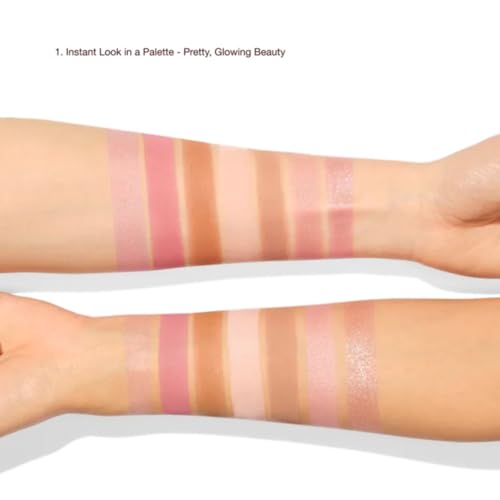 Charlotte Tilbury Instant Look in a Palette - Powder Face Makeup for Eyes & Cheeks - Powder Bronzer, Highlighter & Blush for the Perfect Summer-Fresh Glow - Dreamy, Bronzed Beauty