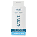 Native Body Wash Contains Naturally Derived Ingredients | For Women & Men, Sulfate, Paraben, & Dye Free Leaving Skin Soft and Hydrating | Sea Salt & Cedar 18 oz