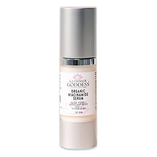 Glimmer Goddess Organic Niacinamide Face Serum for Pore Reduction - 1oz