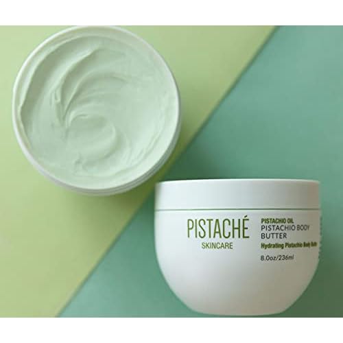 Pistach? Skincare Pistachio Oil Essential Body Care Trio | Whipped Body Butter, Hand Cream & Lip Balm | Moisturizing & Softening Skincare Set with Vitamin E