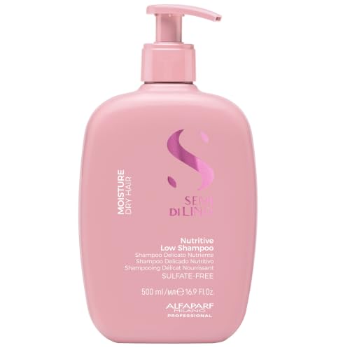 Alfaparf Milano Semi di Lino Moisturizing Shampoo for Dry & Color-Treated Hair 16.9 Fl Oz