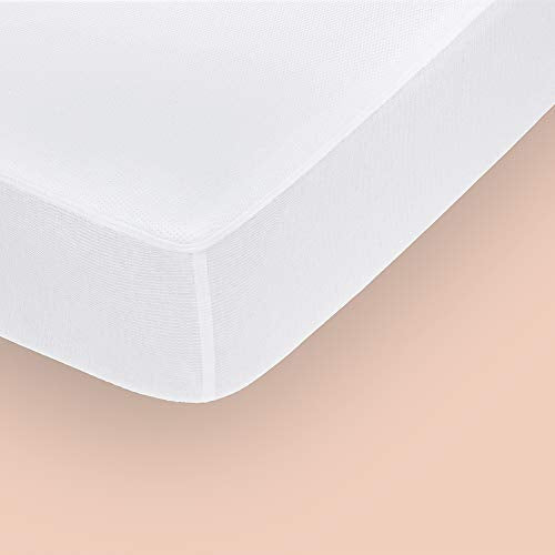 Waterproof Mattress Protector Full White - Fits Mattresses Up to 16 Inches