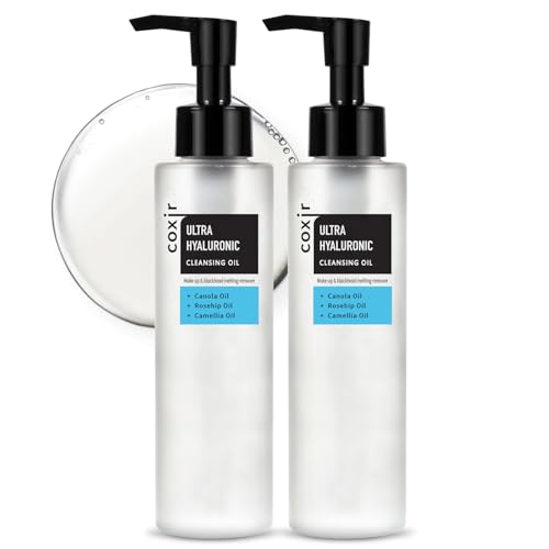 Coxir Ultra Hyaluronic Cleansing Oil 5.07 Fl Oz Pack of 2 - Makeup & Blackhead Remover