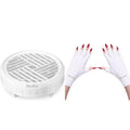 MelodySusie Nail Dust Collector Portable Vacuum Fan with UV Gloves for Gel Nail Lamp