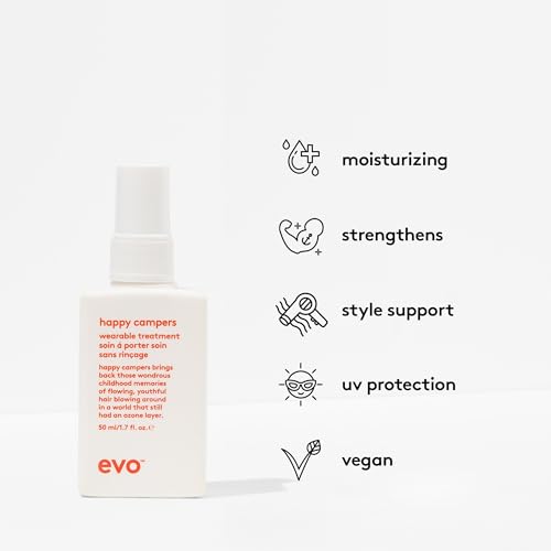 EVO Happy Campers Wearable Hair Treatment 1.7 Fl Oz Pack of 2 - Strengthen & Protect