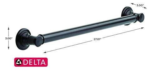Delta 41624-RB Traditional 24-Inch Venetian Bronze Grab Bar with Concealed Mounting