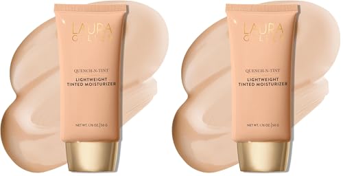 Hydrating Foundation with Hyaluronic Acid - Light Shade, Sheer to Light Coverage, Natural Glow Finish - Pack of 2 - Variation: Light / 1.76 Fl Oz