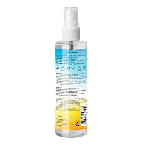 HEMPZ After Sun Cooling Aloe Vera Body Spray, Vegan formula to Soothe and Hydrate Sunburn, 8.5 oz.