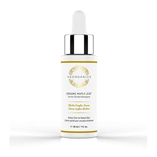 Organic Maple Leaf Elastin Complex Facial Serum - Rich in Vitamin C Serum - Face Serum Skin Care - Anti Aging Serum - Beauty & Personal Care Serum for Face - Facial Skin Care Products by VeOrganics