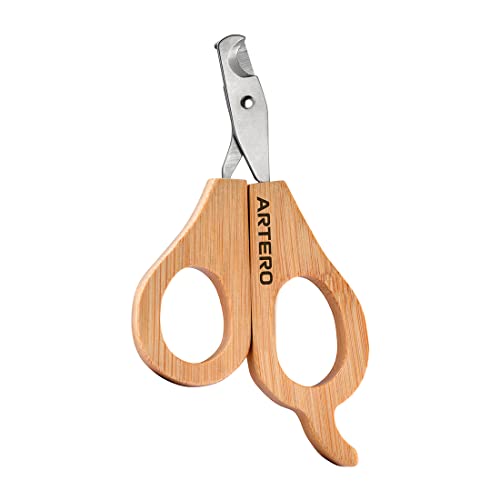 Mini Dog and Cat Nail Clippers - Stainless Steel & Bamboo Handle