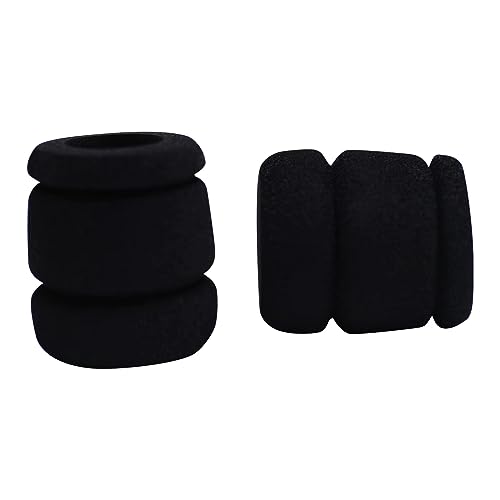 BISIBITA2 20 Pack Tattoo Foam Grip Covers for 1-Inch Tubes Black - Comfort & Vibration Reduction