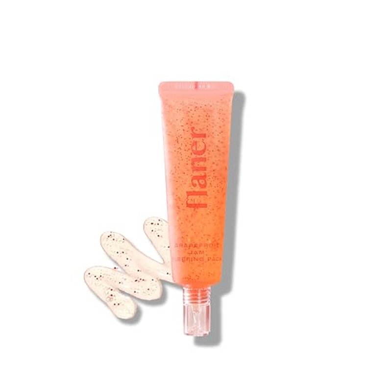 flaner Grapefruit Jam Sleeping Mask ? Revitalizing Overnight Face Mask, Vitamin C, Melatonin, Adenosine, Night Deep Hydration Care, Natural Ingredients, Korean Skin Care, 2.02 fl. oz.