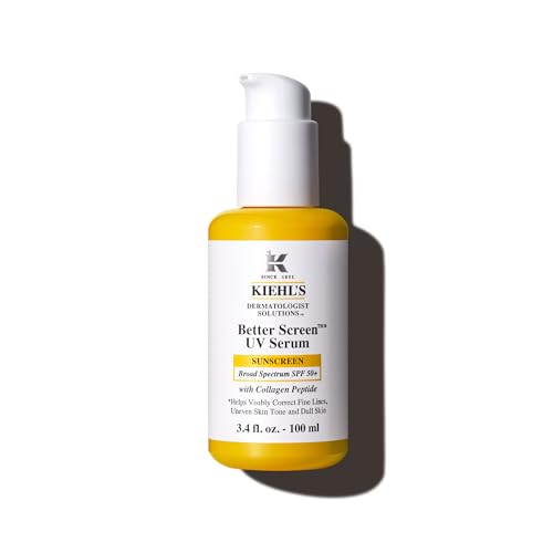 SPF 50 Collagen Peptide Facial Sunscreen Serum - 3.4 Fl Oz - Lightweight & Hydrating