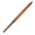 Gunmetal Brown Kolinsky Hair Nail Art Brush Size 12 - Professional Acrylic & Gel Manicure Tool