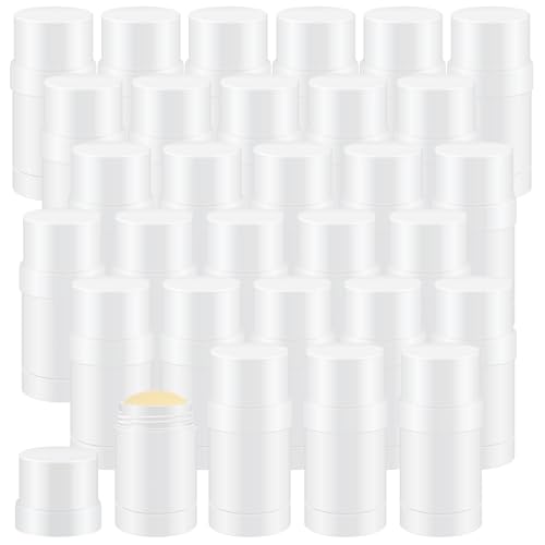 30ml White Deodorant Containers Set - Empty Travel Stick for Homemade Cosmetics