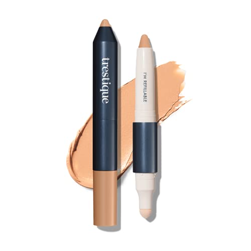 Refillable Concealer Crayon with Built-In Blending Sponge - Bisque