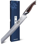 HOSHANHO 10 Inch Ultra Sharp Japanese Serrated Bread Knife - Professional Kitchen Tool
