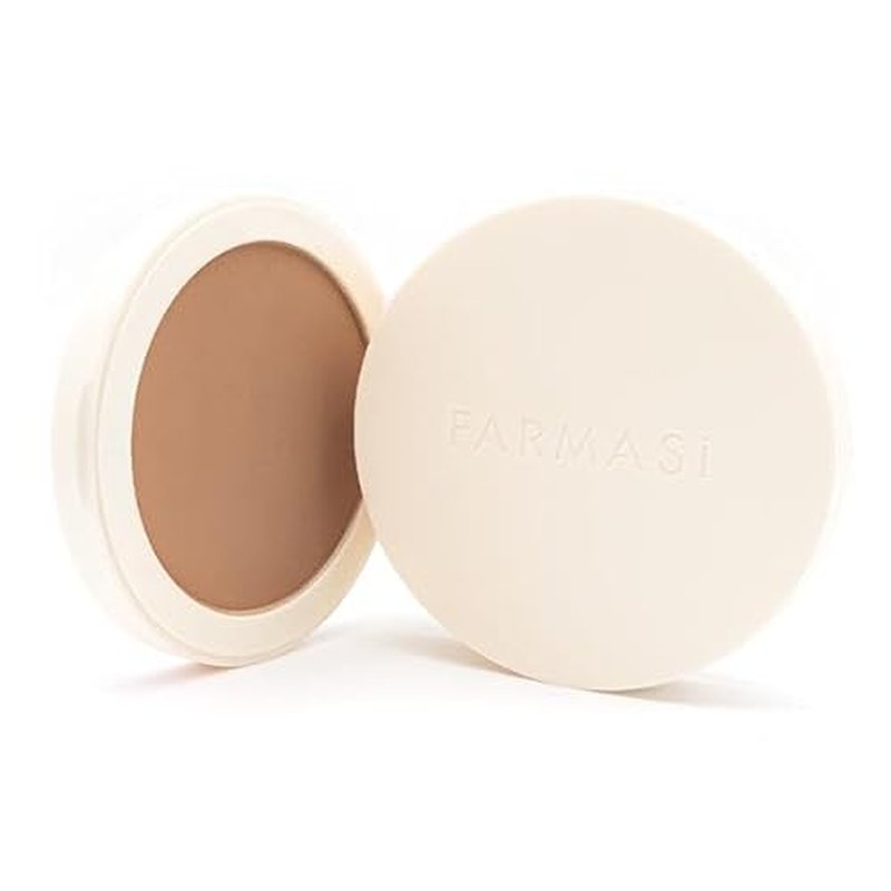 FARMASi Powder Bronzer Blush Skin Makeup, Highly Pigmented, Cushiony Formula with Nourishing Vegetable Squalene and Smooth-Satin Finish, Refreshing Moisture Boost 0.4 fl oz (12 g), Rio