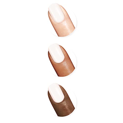 Sally Hansen Xtreme Wear Nail Polish, Streak-Free, Shiny Finish, Long-Lasting Nail Color, White On, 0.4 Fl Oz (Pack of 2)