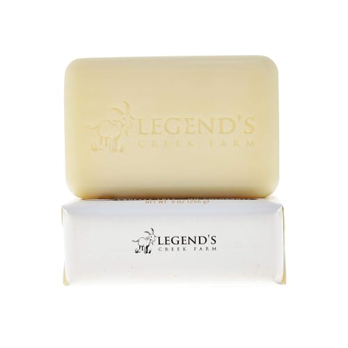 Unscented Goat Milk Soap Bar - Triple Milled 9 Ounce Pack of 2