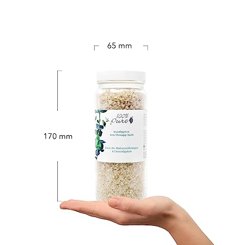 Eucalyptus Bath Salts - 15 oz Sea Mineral Soak for Relaxation & Skin Nourishment