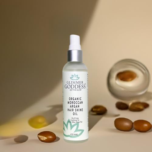 Organic Moroccan Argan Oil Hair Spray for Frizz Control & Shine - 4 oz