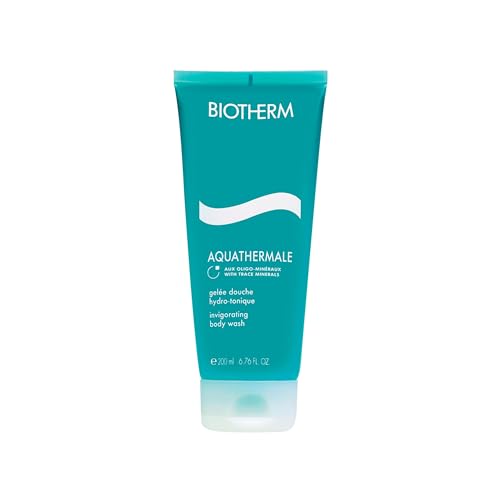 Biotherm Aquathermale Invigorating Body Wash, an Invigorating Shower Gel Suitable for Dry and Sensitive Skin, with Pure Thermal Water and Biotech Plankton for Fresh, Supple and Soft Skin, 6.8 Fl. Oz.