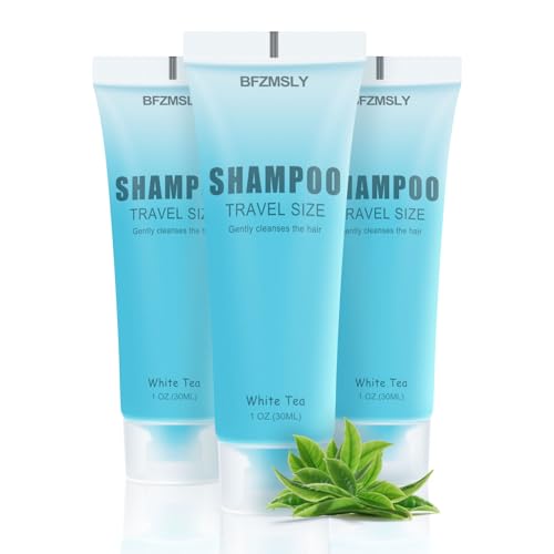 Bulk Travel Size Shampoo Pack - 100 Individual 1oz Bottles with White Tea Scent