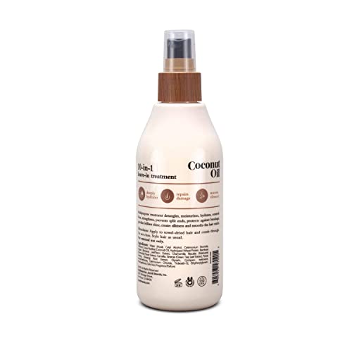 Oliology Coconut Oil 10-in-1 Hair Treatment Spray - 8.5 oz Pack of 2