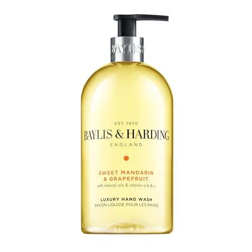 Liquid Hand Soap with Dispenser - Sweet Mandarin & Grapefruit 16.9oz / 500ml - 3-Pack Variation