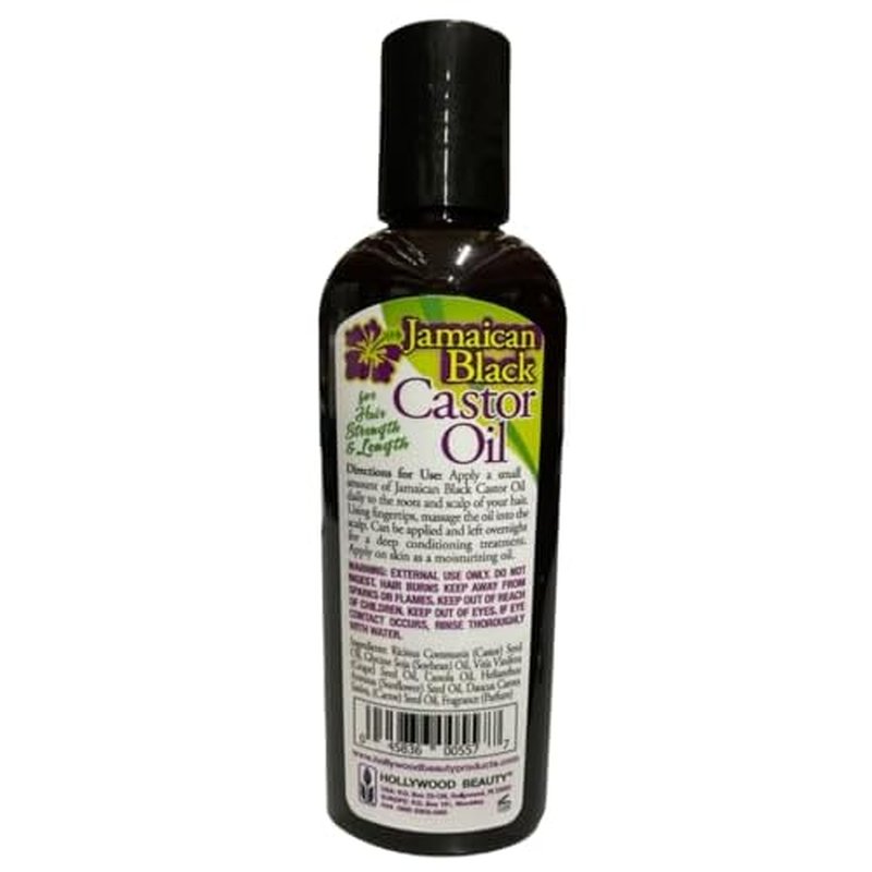 Hollywood Beauty Black Jamaican Castor Oil, 3 oz (Pack of 2)