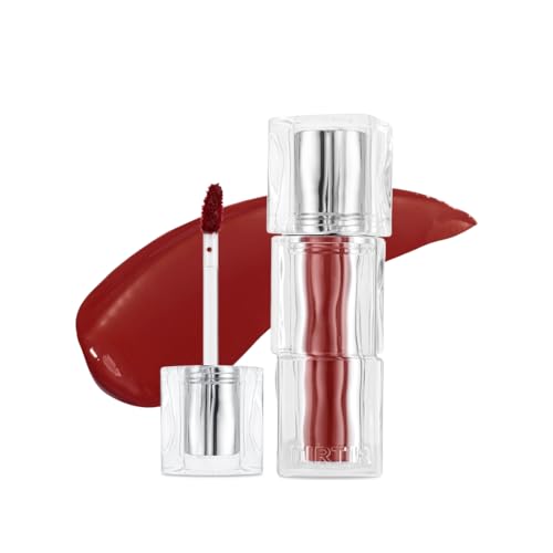 TIRTIR [*Mini Size Waterism Tinted Lip Gloss #07 Cassis Plum, 0.06 Fl Oz ? Kiss Ready Lipgloss, 12H Long Lasting Non Sticky Natural Tinted Glow Korean Multiuse Cheek and Lip Tint for Women gift