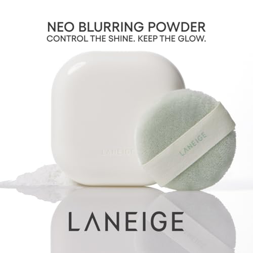 LANEIGE Neo Blurring Powder: Korean Oil-Control Compact with Pore Blurring, Smoothing Finish & Travel-Friendly, No-Spill Packaging